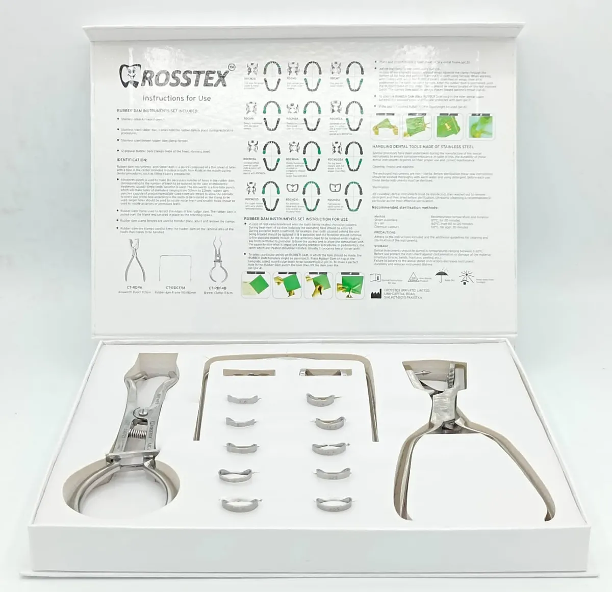 Rubber Dam Set, 15 Pcs