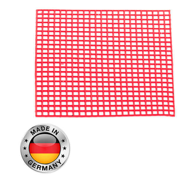 Mesh Retention Wax, Red, Mesh Grid, PK/20 Layers