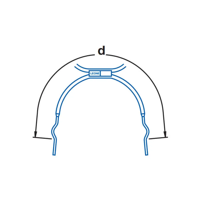 Extraoral Facebows With Loops, Short Bow, Size 3