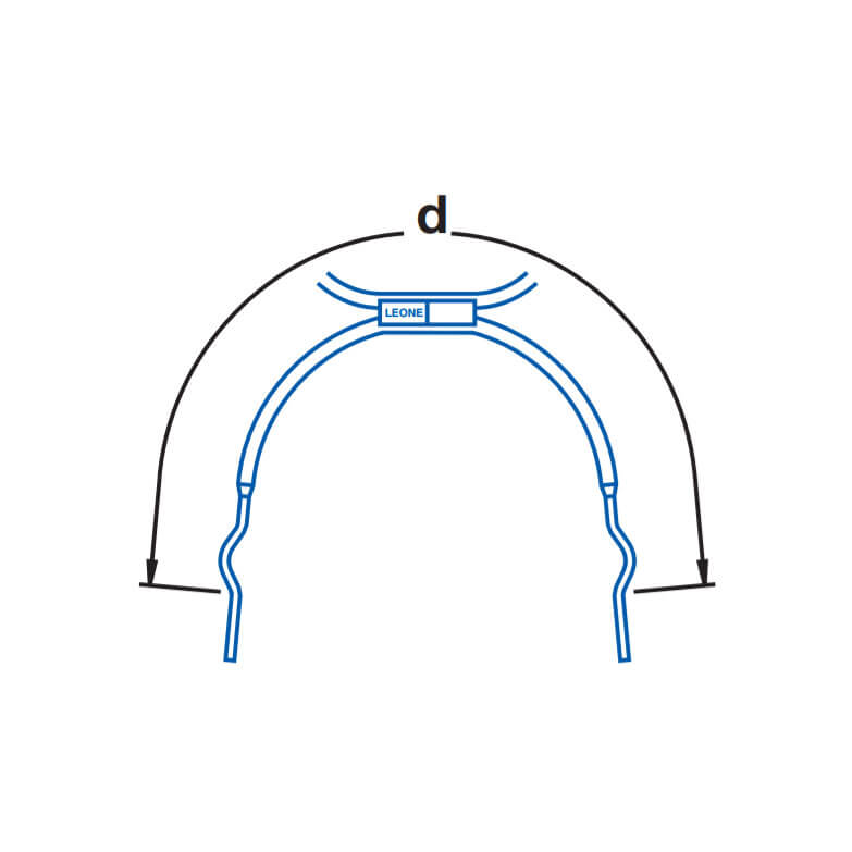 Extraoral Facebows With Loops, Short Bow, Size 5