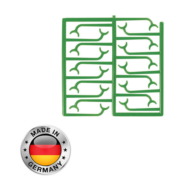 Bonyhard Clasps Templates Wax, Green, PK/10 Layers