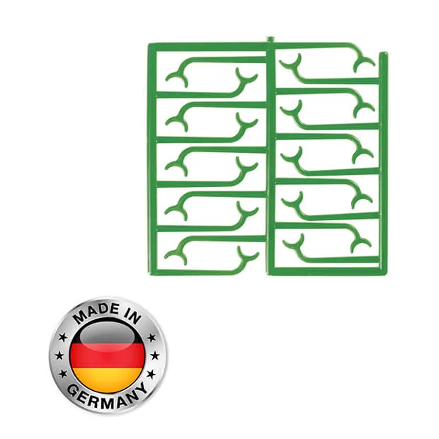 Bonyhard Clasps Templates Wax, Green, PK/10 Layers