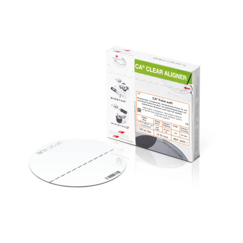 CA Foil Splints, Transparent Aligners, 0.75mm (Hard) PK/100