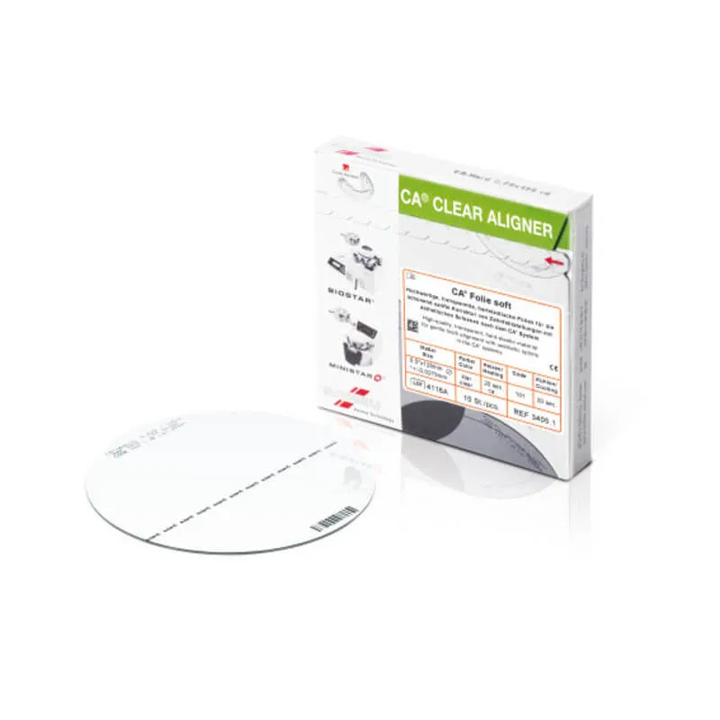 CA Foil Splints, Transparent Aligners, 0.75mm (Hard) PK/100