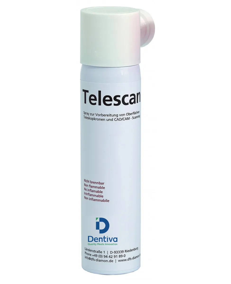 Telescan CAD/CAM Scan Spray, White, 200ml, Anti-reflective coating