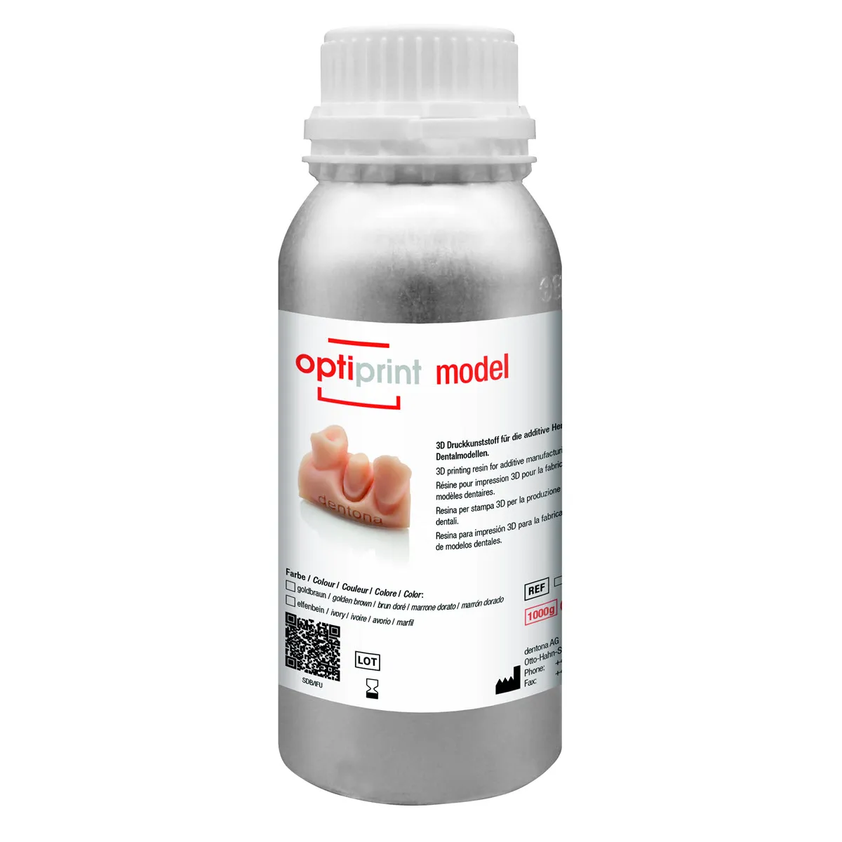 Optiprint Express, Fast Curing 3D Printing Resin, Golden Brown, 1kg