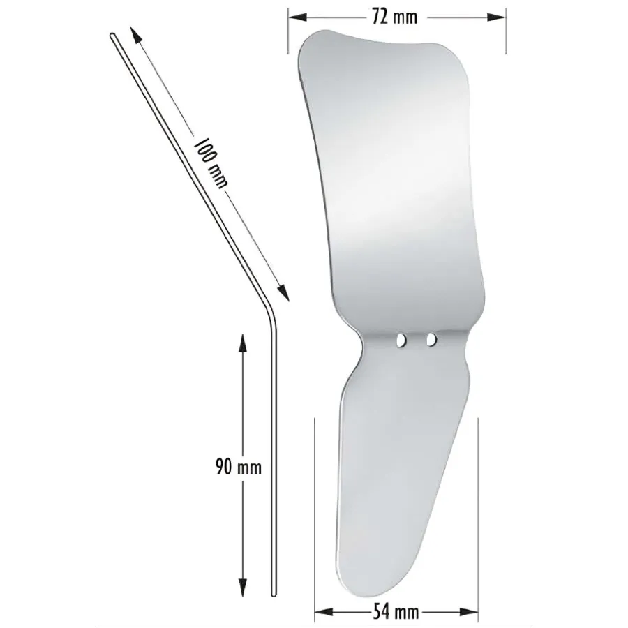 Dental Mirror for Intraoral Photography, High-Quality Reflective Surface