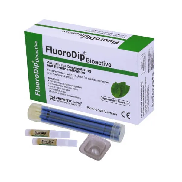 FluoroDip Bioactive, Varnish For Desensitizing and Re-mineralization