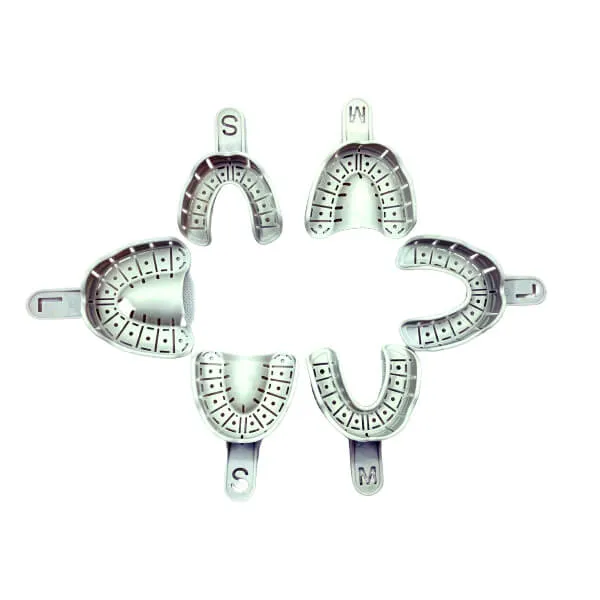 Implants Impression Trays, Assorted Sizes, Set/12 Pcs